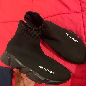Black Balenciaga Speed trainers 😎